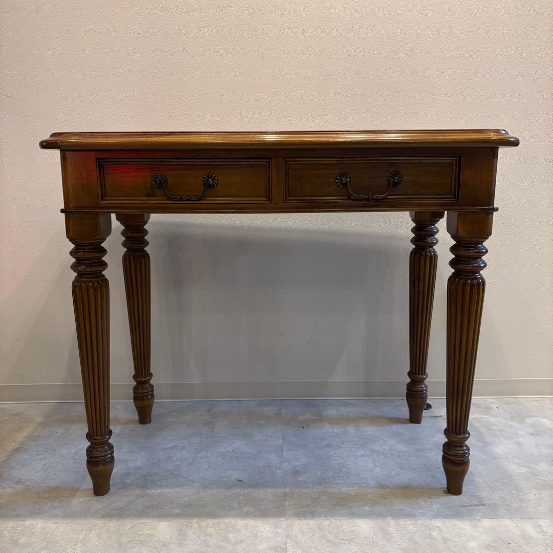 バロッサバレンティ　天面革張り　机　デスク