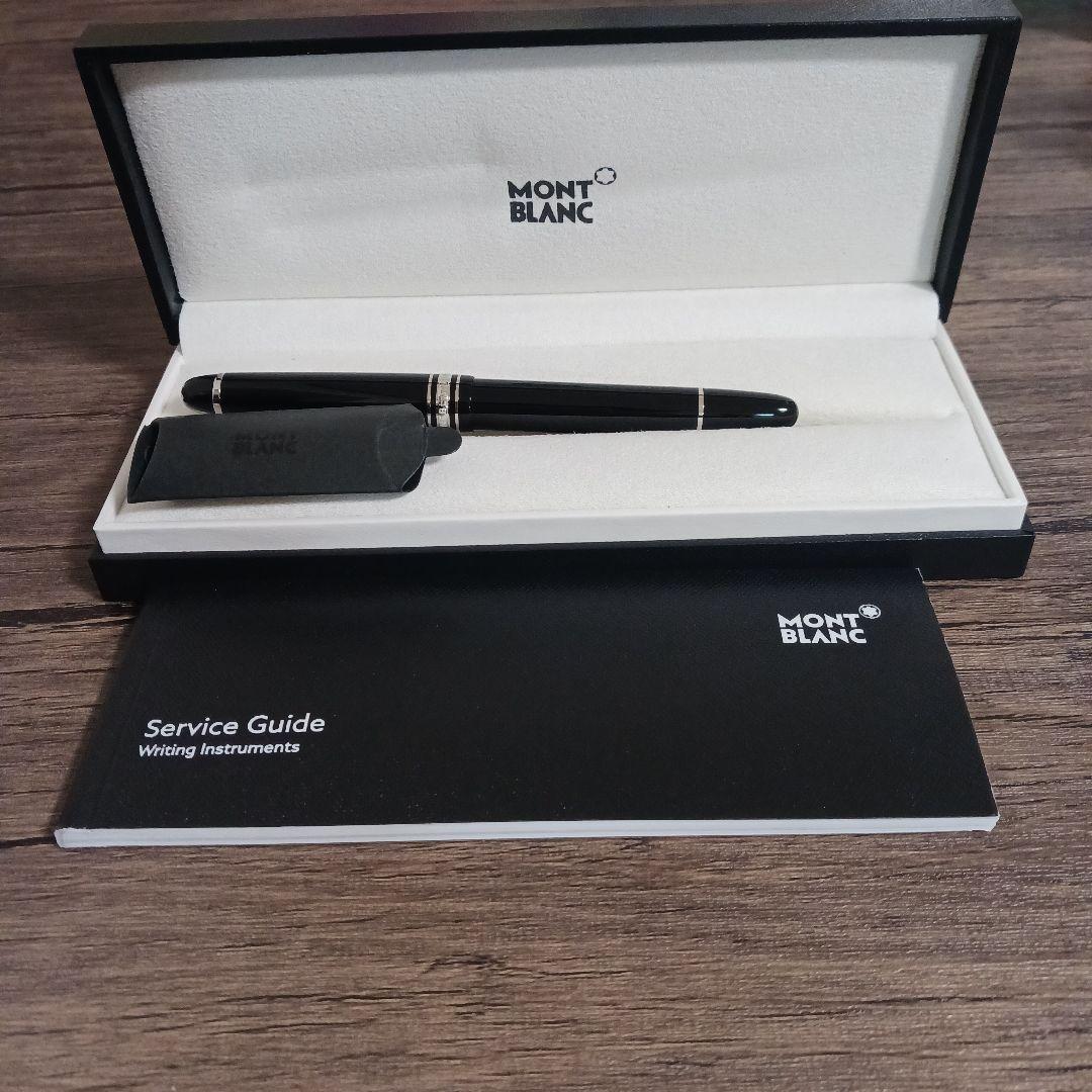 Mont Blanc 万年筆 黒 マイスタークラシックプラチナライン