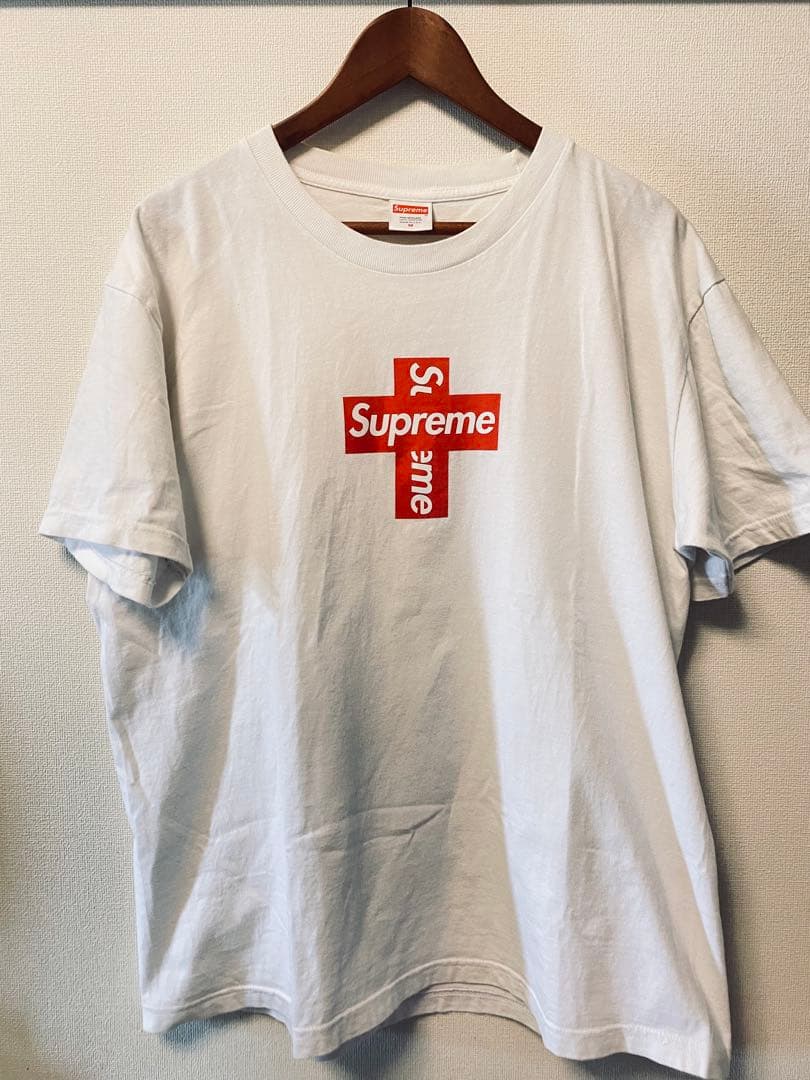 中古 Supreme Cross Box Logo Tee \