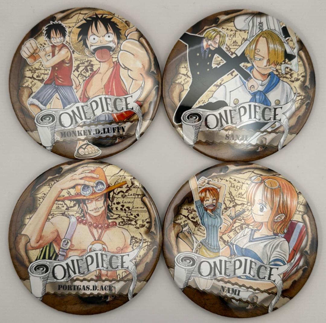 公*o様 ONE PIECE／ワンピース／缶バッチ4種セット