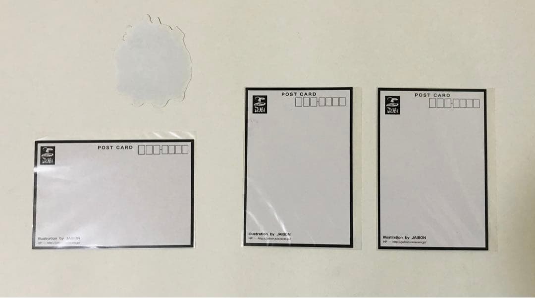 【激レア・アートジャム購入】JAIBON先生 ポストカード3種＆シールセット
