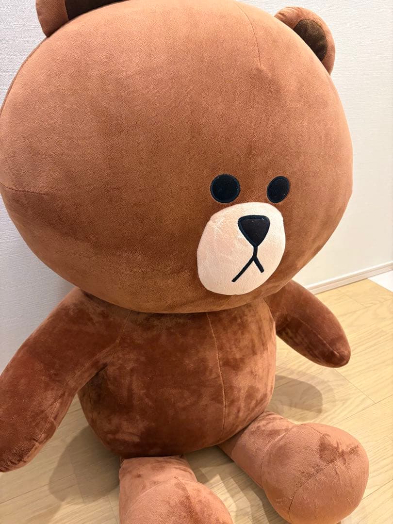 激レア！LINE FRIENDS 110cmぬいぐるみ ブラウン