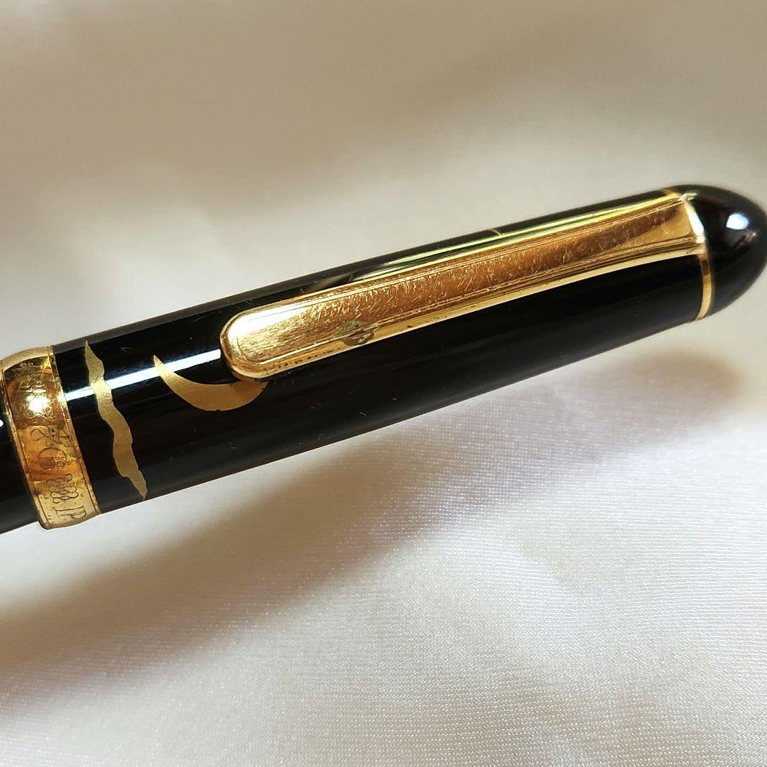 プラチナ URUSHI MAKI-E #3776 14K 中　蒔絵　京雲　桔梗？