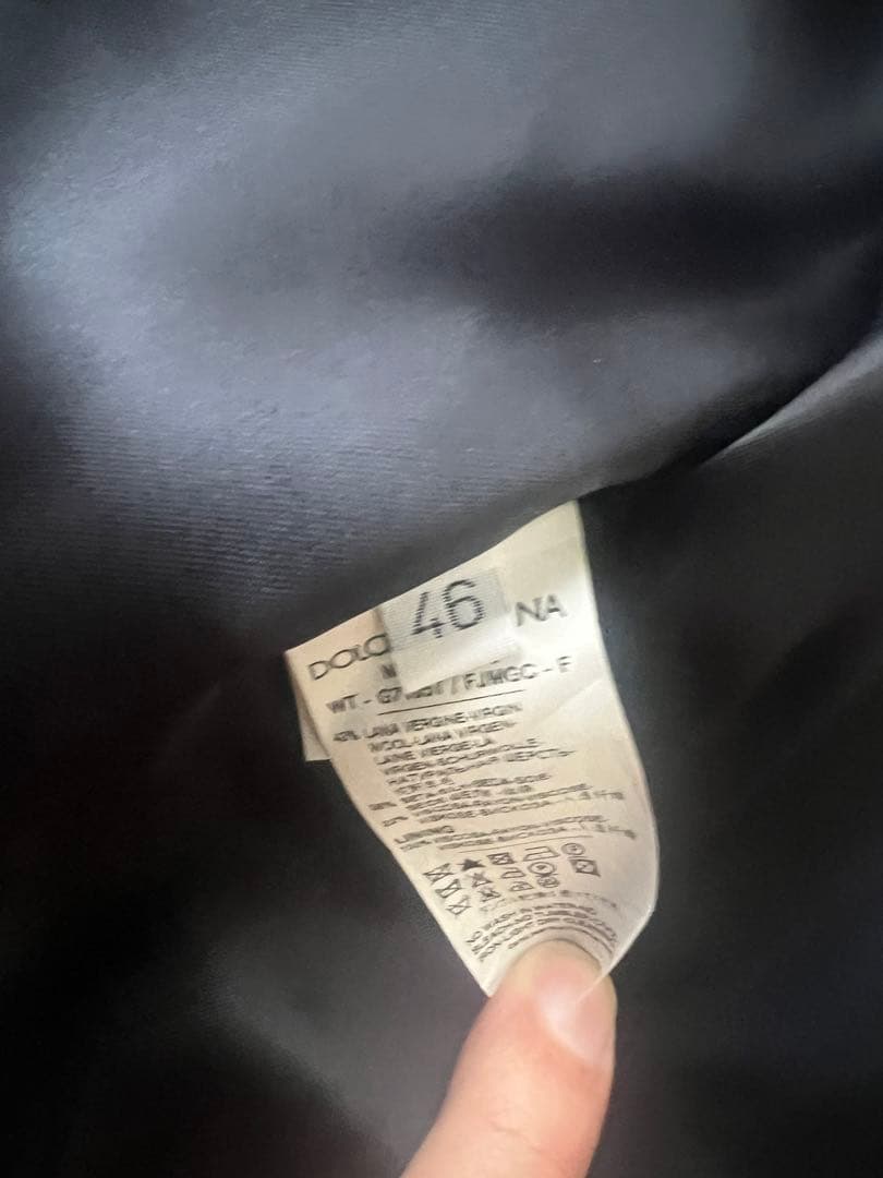 Dolce&Gabbana 黒いスーツベスト サイズ46