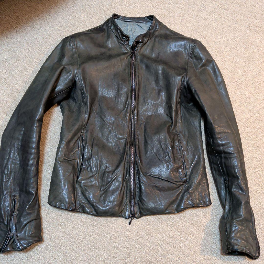 u*p様 incarnation カーフレザー シングルライダース M 黒