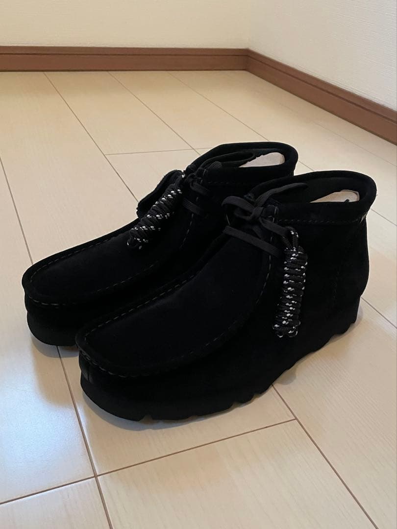 クラークス ワラビーブーツ GORETEX ブラック 25.5㎝