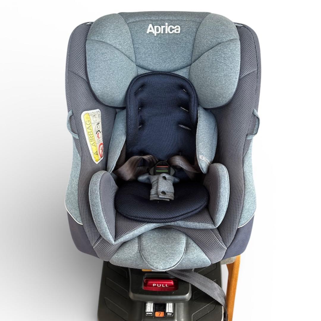 美品✨Aprica クルリラAD チャイルドシート ISOFIX ネイビー