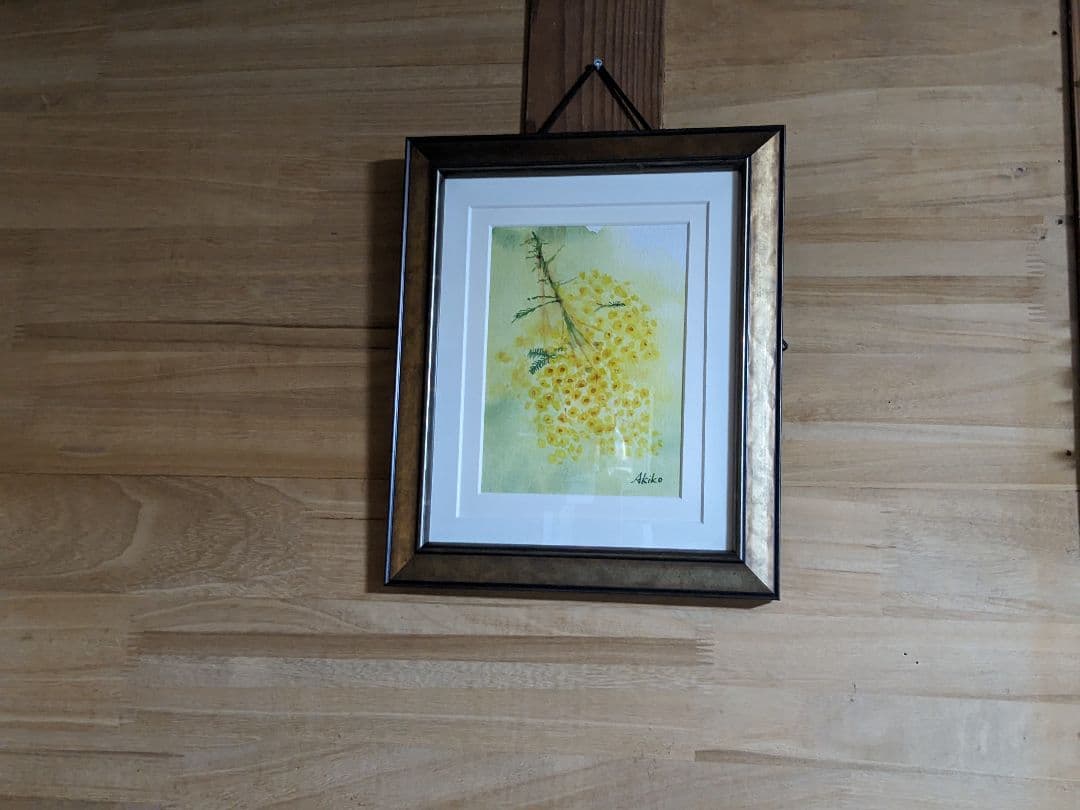 水彩、花の絵。