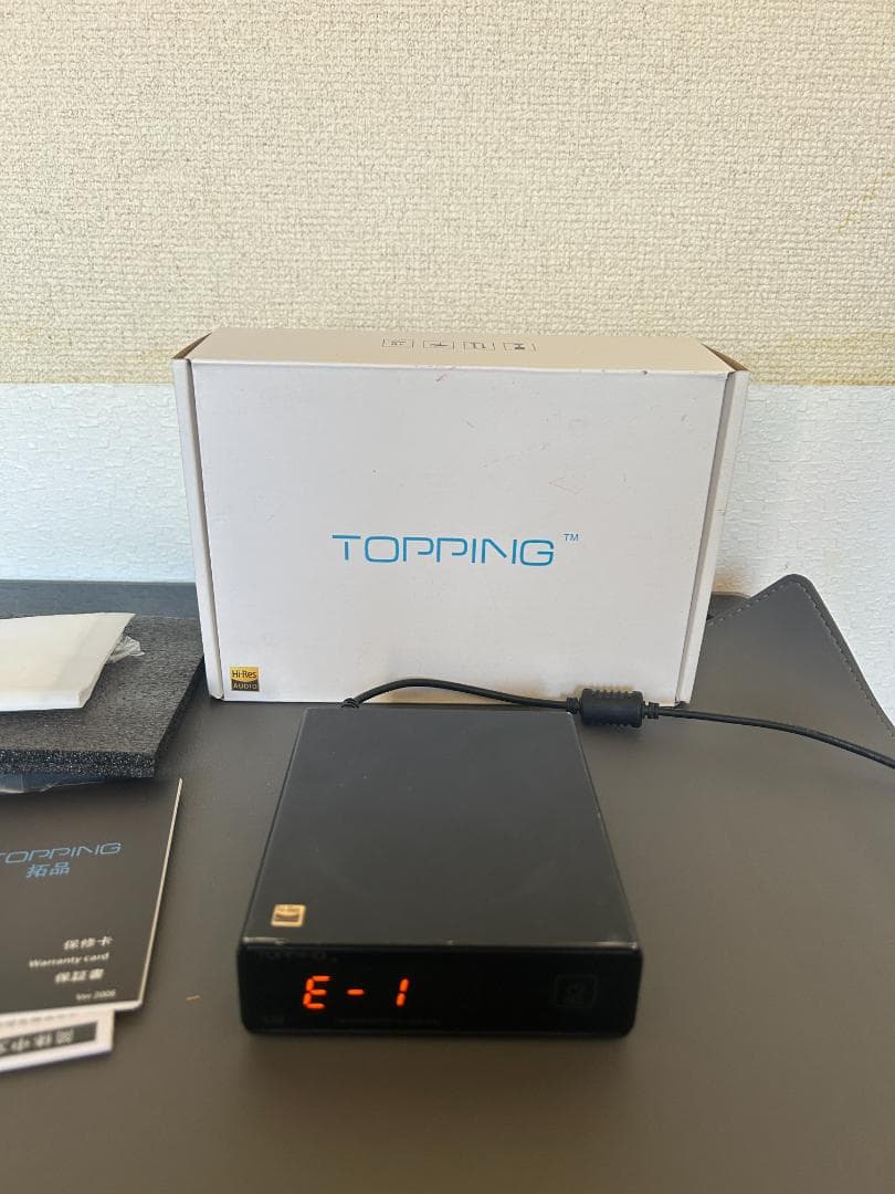 ●TOPPING E30　USB　DAC　ブラック　動作確認済み