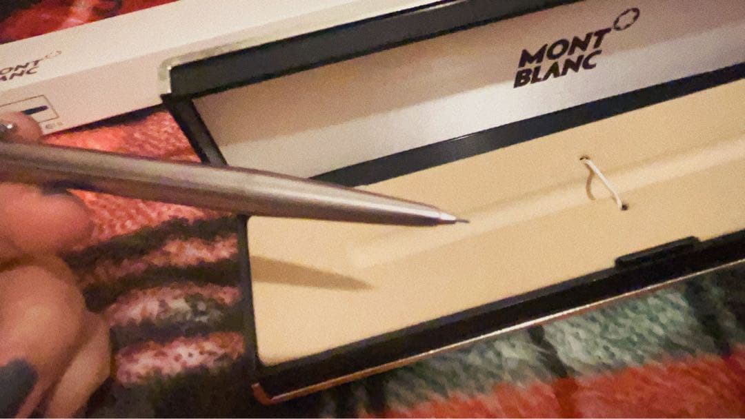 MONT BLANC シャープペンシル シルバー 専用ケース付き