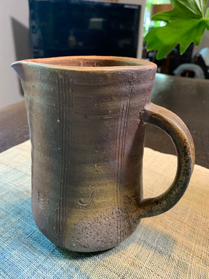 和仁栄幸　備前焼　花入　焼き締め　　金重陶陽　最後のお弟子さん　ほぼ新品