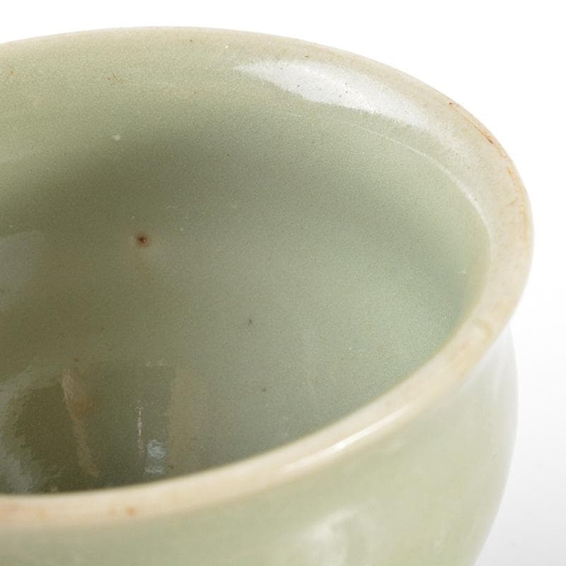 中国　龍泉窯　青磁　酒盃　V　R6505