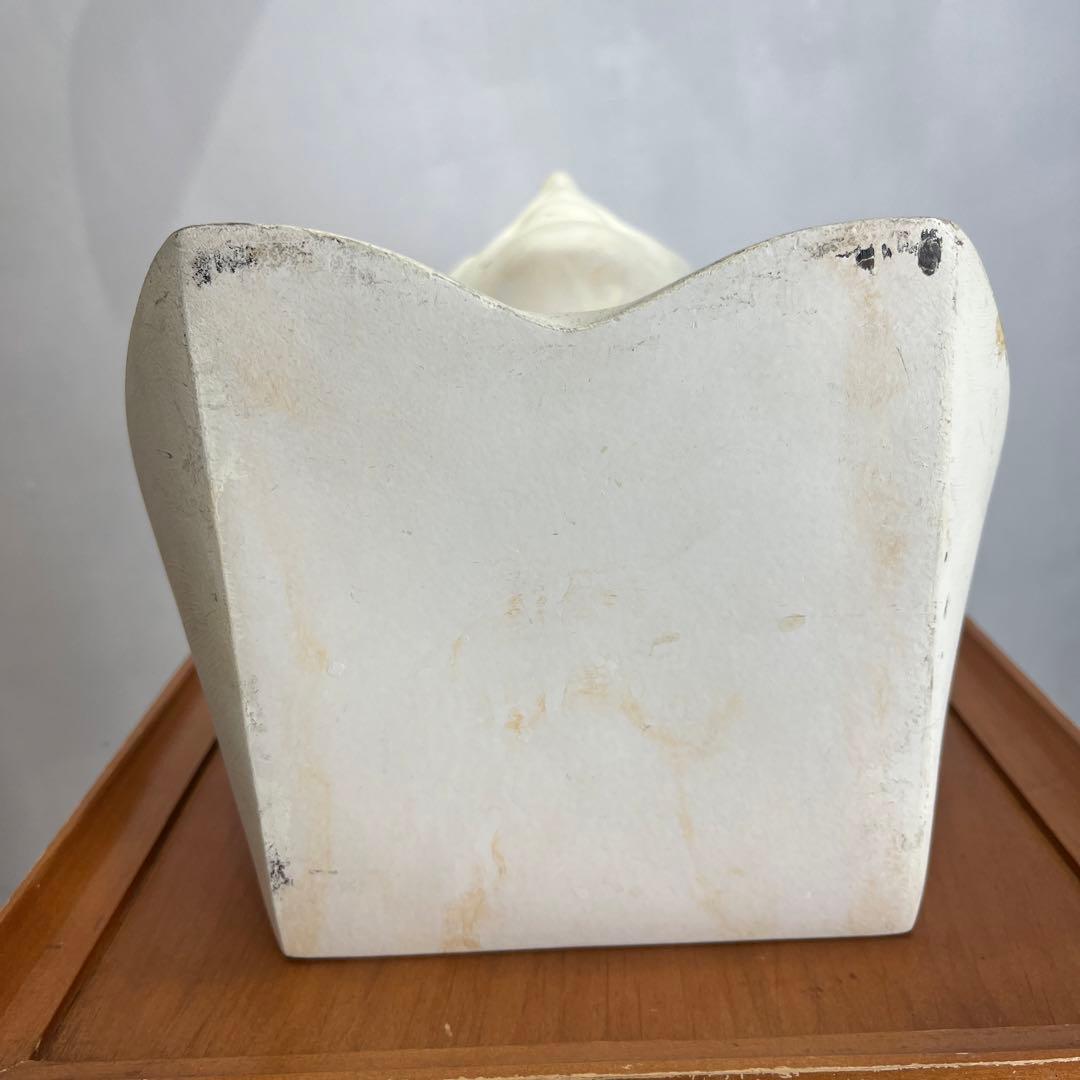 M02755 石膏アート　オブジェ　額付き　骨董品　インテリア　置き物