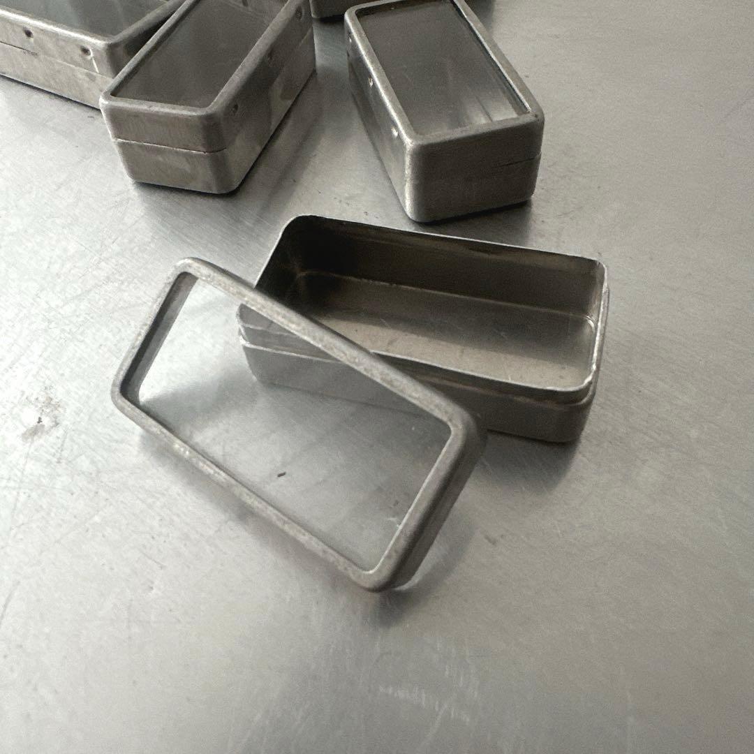 古道具/珍しい長方形のアルミパーツケース7個セット