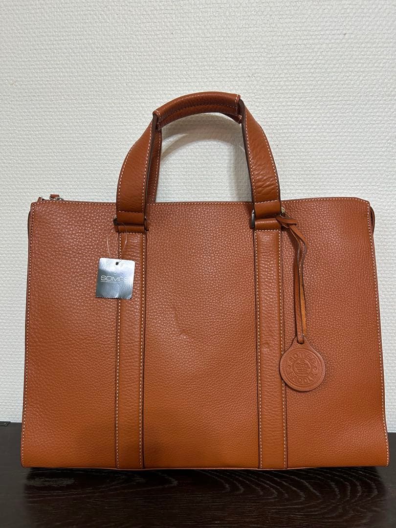 新品未使用✴︎ソメス✴︎ライトブラウンレザー ビジネスバック 男女兼用