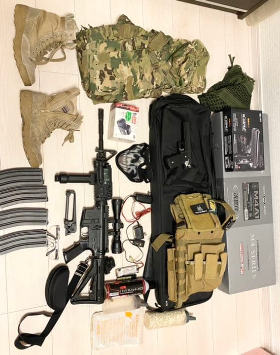 ゆー [引退品]次世代電動ガン m4 カービン サバゲー 装備