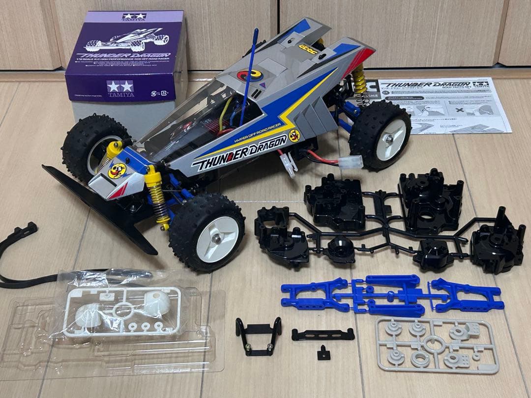 タミヤ スコーチャー シャーシ 当時物 サンダードラゴン ボディ 復刻版 メカ付