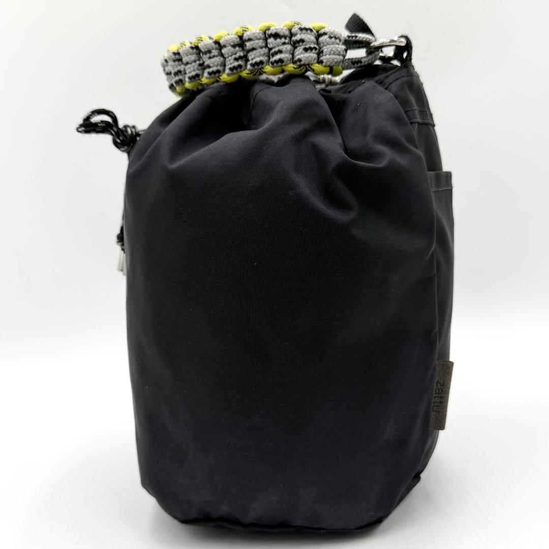 【良品】zattu ローウェル ショルダーバッグ 2way ナイロン ブラック