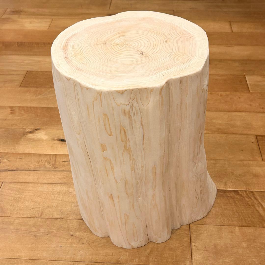 檜　丸太　椅子　スツール　No.1213