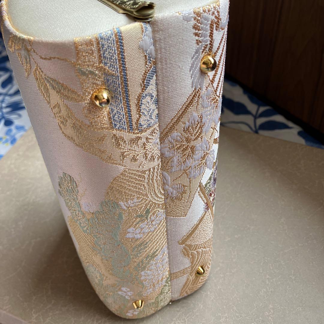 草履バックセット　織姫　正絹　西陣織　印伝　仕立屋甚五郎　草履Mサイズ