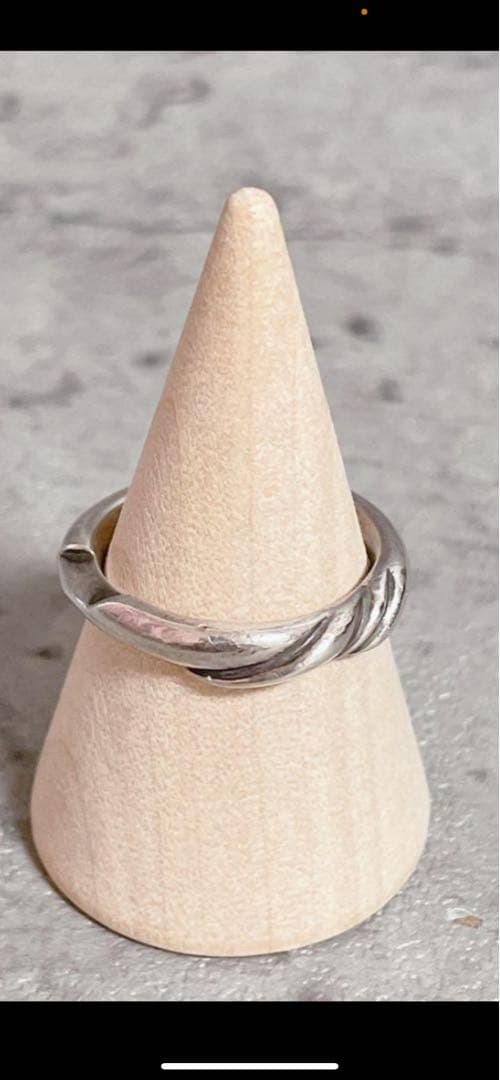 ジョージジャンセン　ヴィンテージ　シルバー ツイストデザイン リング