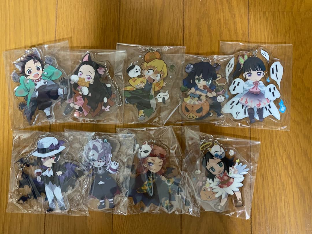 鬼滅の刃 ハロウィン アクスタ キーホルダー 2019 2020 コンプセット