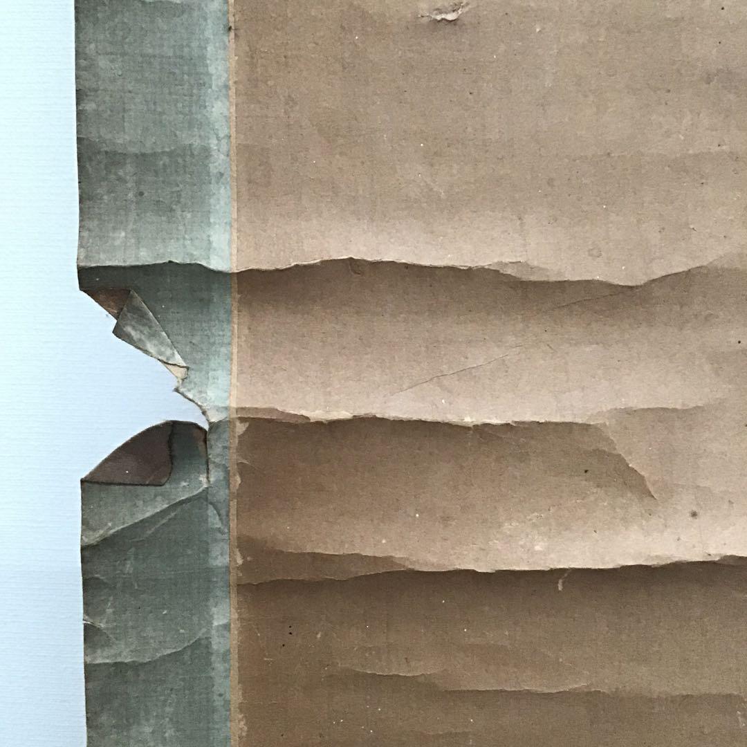 茶道具　掛軸「寅の図」　昌信写　幕末から明治初期と推定　配送用桐箱　S197KJ