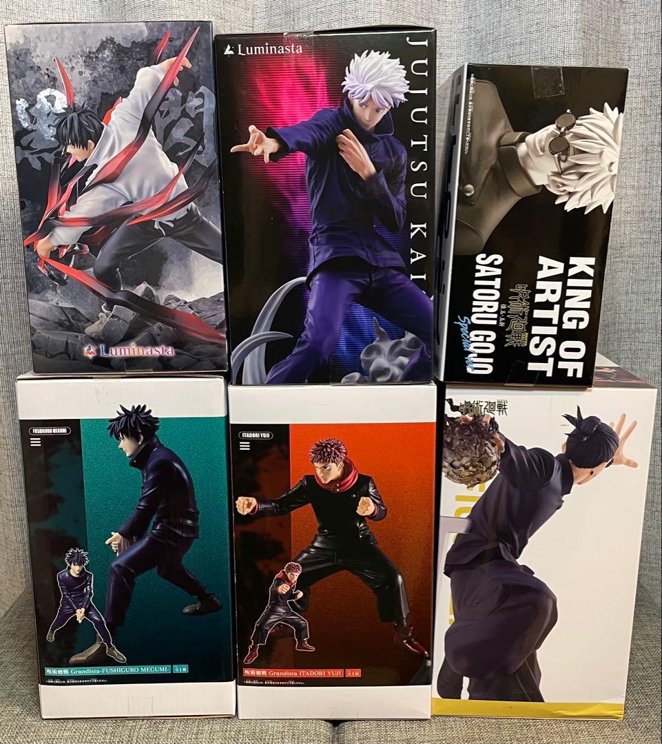 呪術廻戦 フィギュア6個セット 五条悟 夏油傑 乙骨憂太 虎杖 伏黒