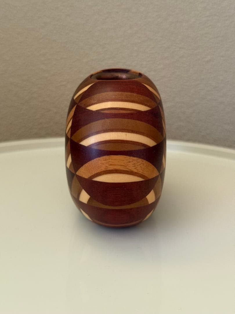 貴重★かなざし★金指勝悦★寄木細工★一輪挿し★花入れ★花瓶★箱根駅伝