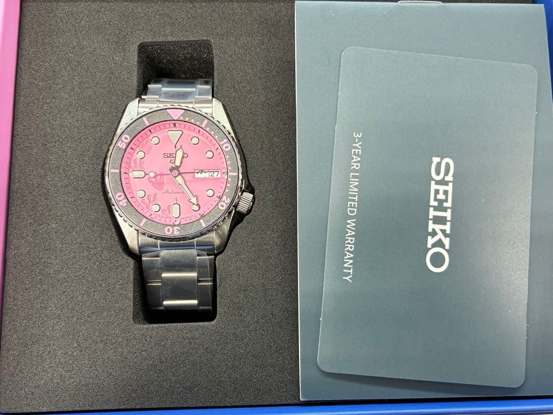 セイコー5スポーツ　ピンクパンサーSBSA321