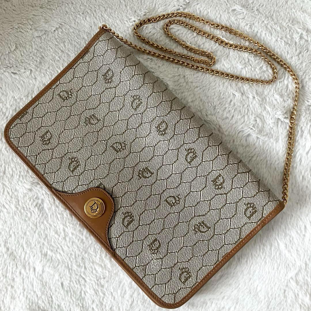 クリスチャンディオール レザー PVC ヴィンテージ 3way チェーンバッグ