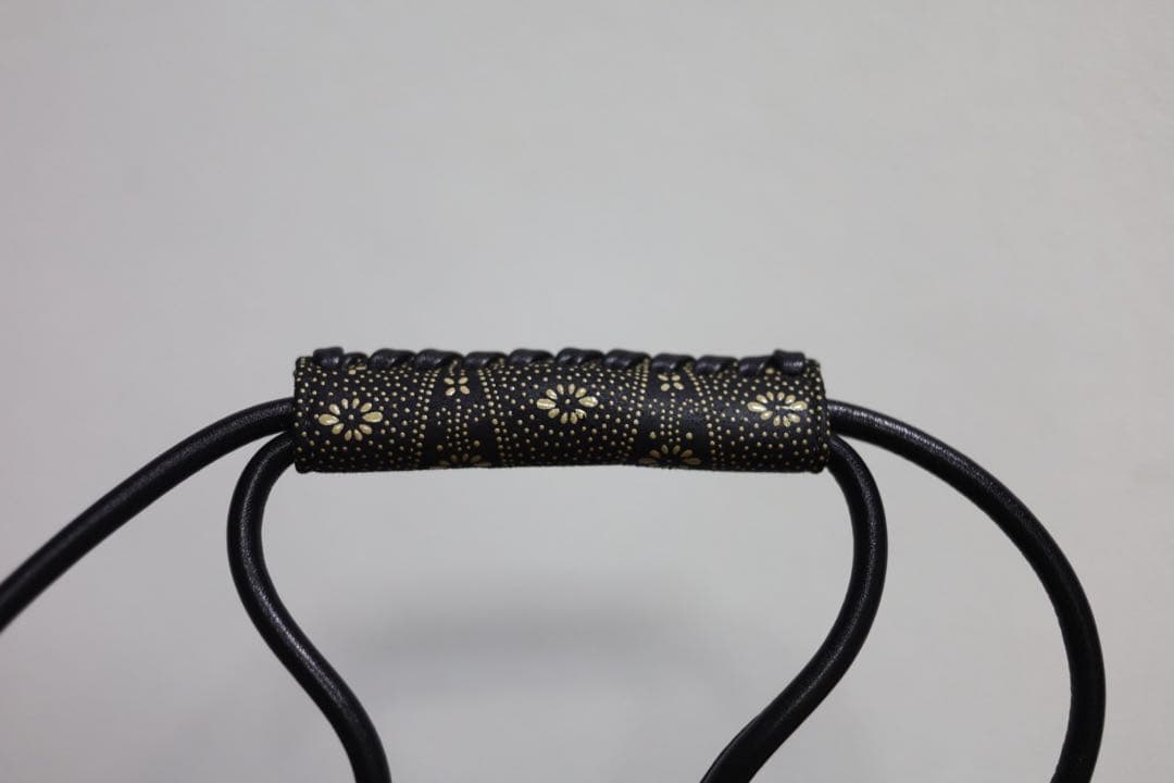 利休　印伝　ハンドバッグ