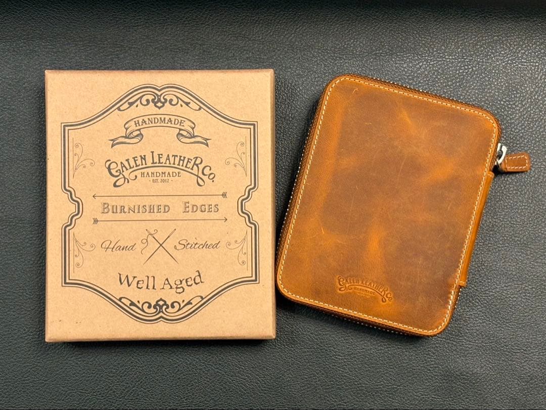 ガレンレザー　10本差しペンケース　 クレイジーホースブラウン