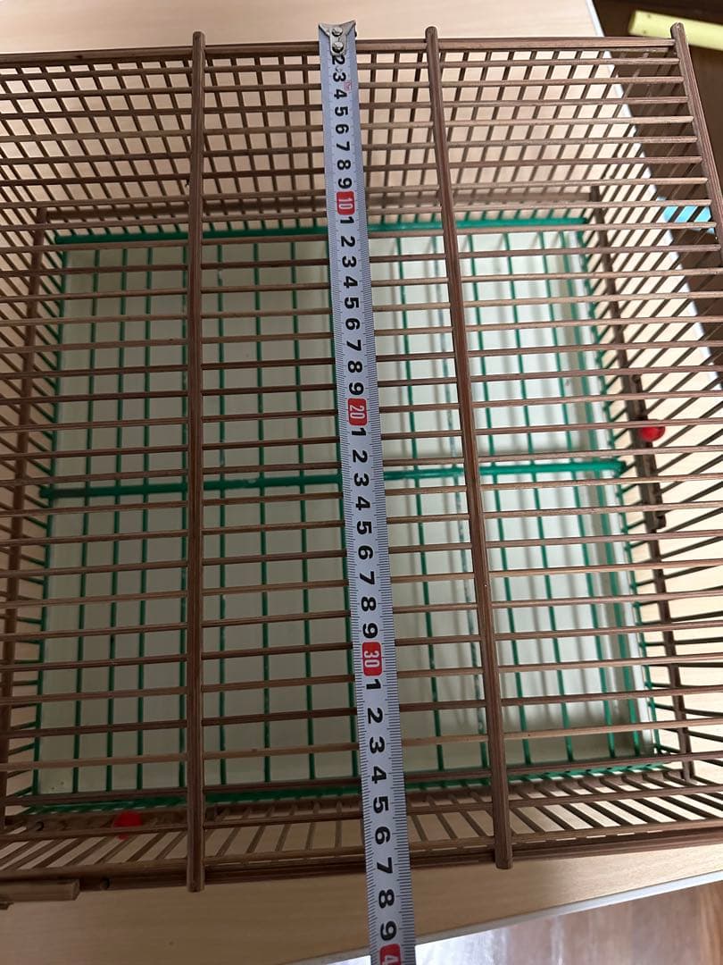鳥籠　手作り　正方形　2面入口