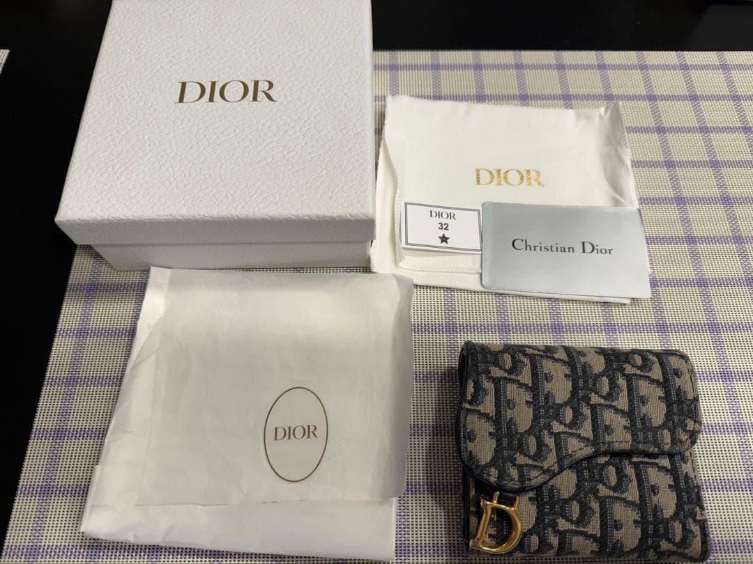 Christian Diorディオール　トロッター三つ折り財布 正規品付属品あり