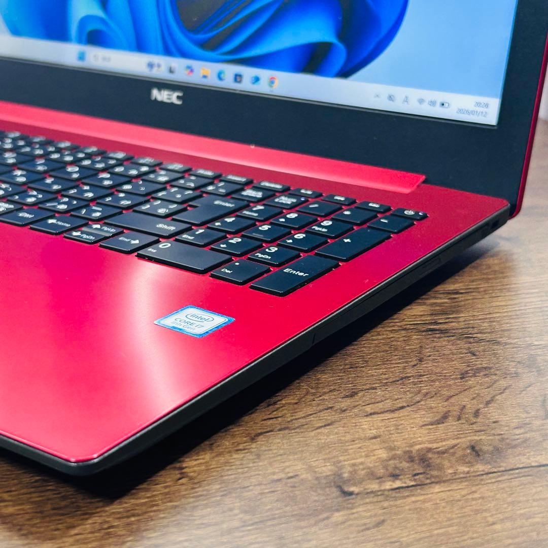 高性能i7 第8世代ノートPC SSD512/16GB オフィス付き NEC