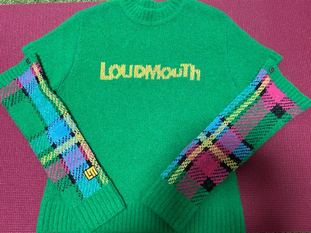 ニコ☆ラウドマウス☆グリーン チェック柄 セーター・スカート