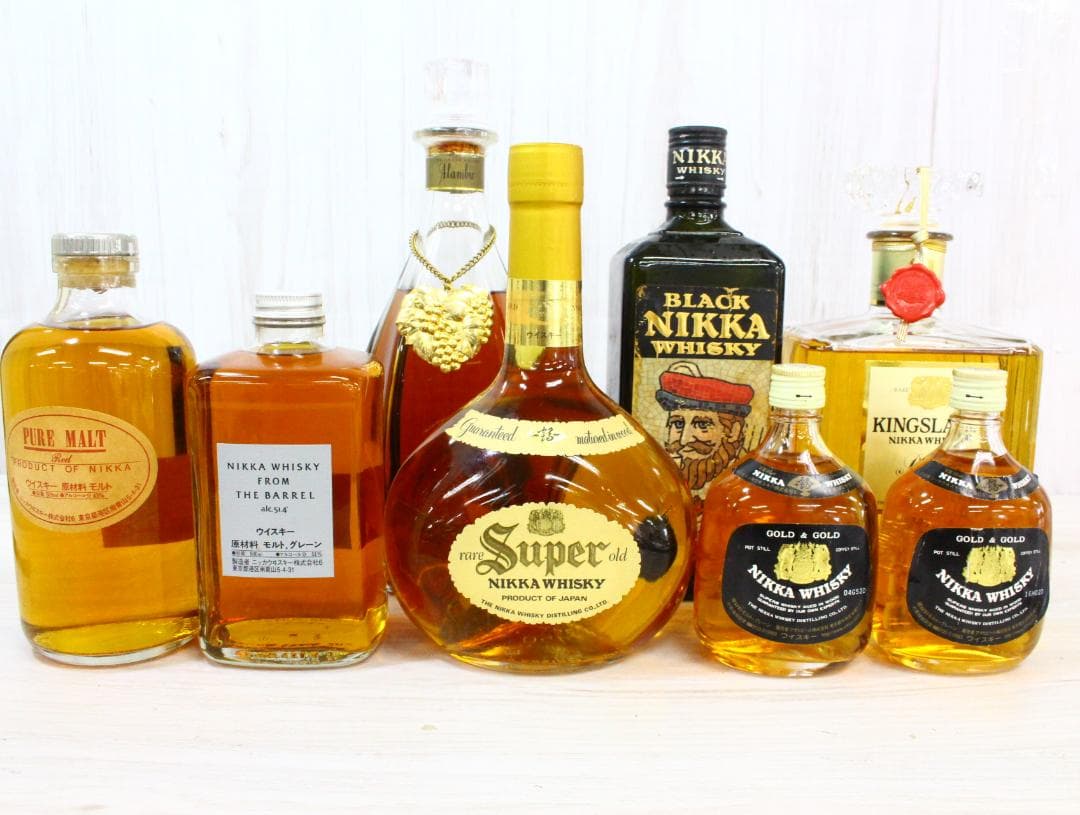 ▲未開栓/古酒ウイスキー 8本まとめ ニッカ スーパーニッカ モルト ブランデー