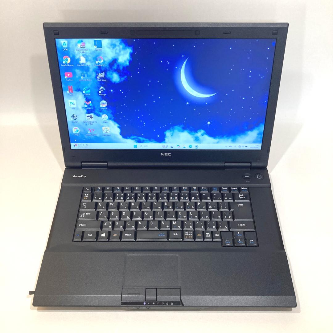 初心者✨快適i3・大画面・DVD✨黒✨すぐ使えるノートパソコン◇D321-4