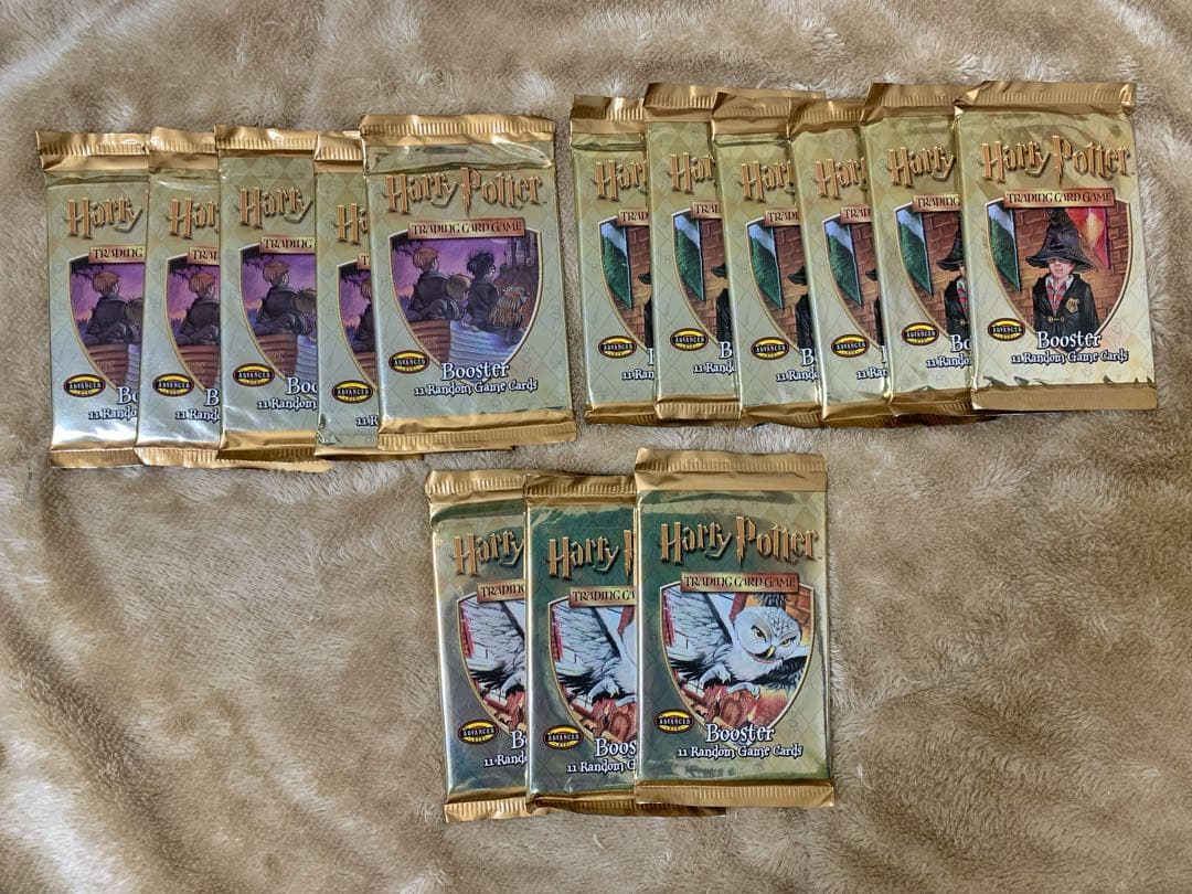 【希少】ハリーポッタートレーディングカードゲーム ブースター 14パック 英国版