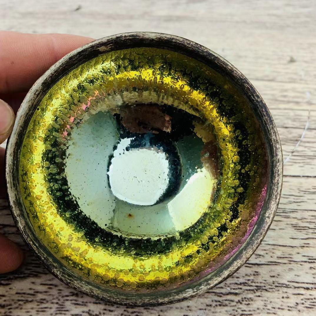 中国古美術・旧蔵の磁器・建窯七彩油滴包銀口盞・置物・書道品・茶道具・文房具・賞物