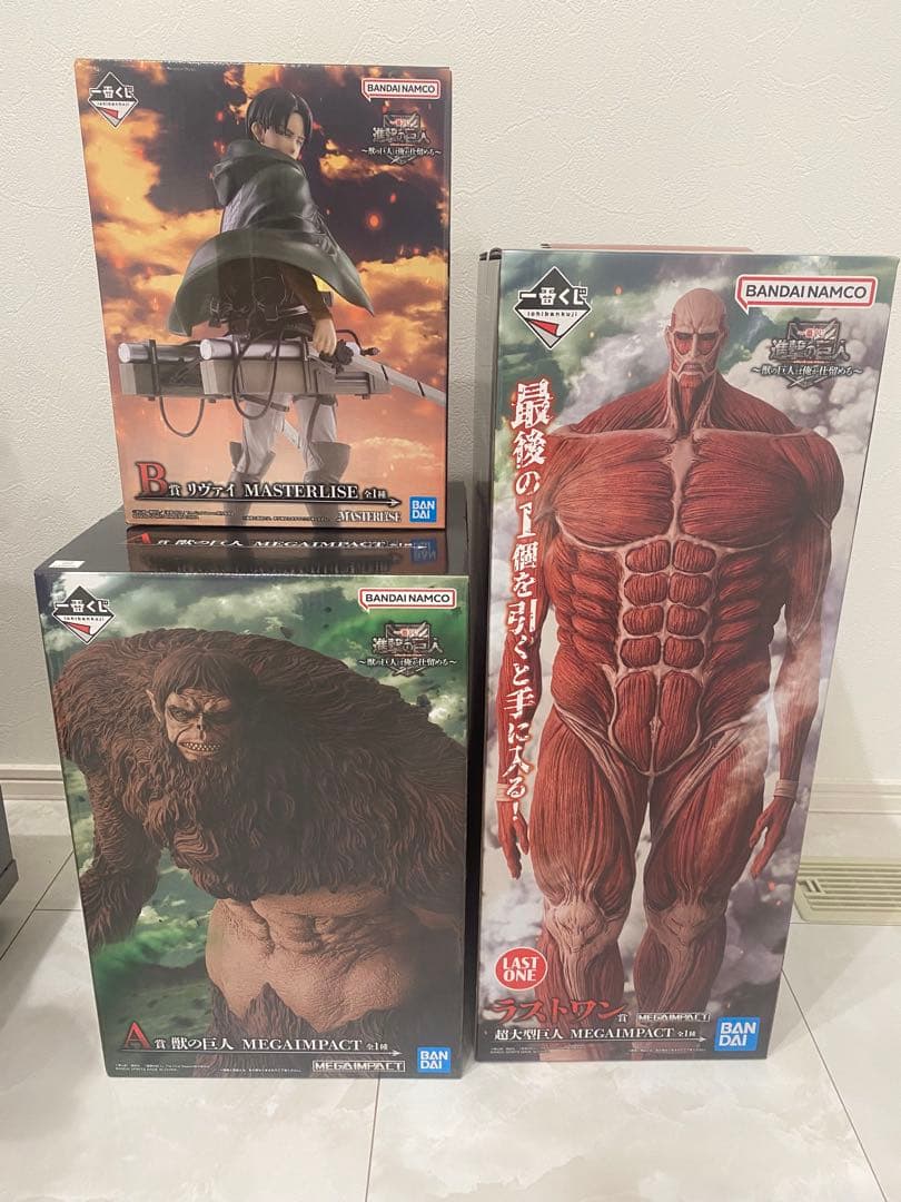 進撃の巨人 一番くじ　A賞B賞ラストワン賞セット