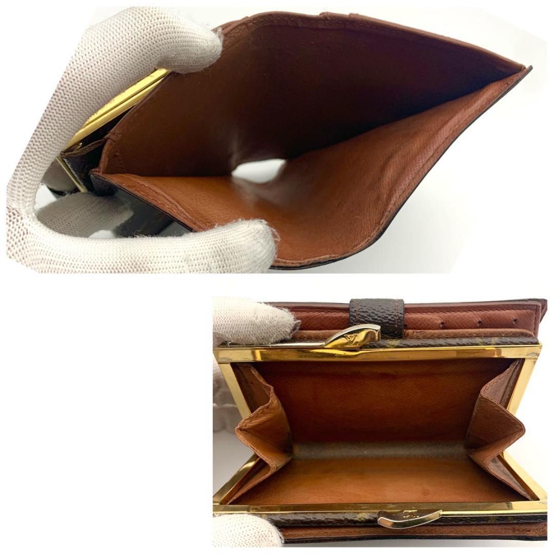 鑑定済み ルイヴィトン ポルトフォイユ ヴィエノワ モノグラム 革 財布 がま口