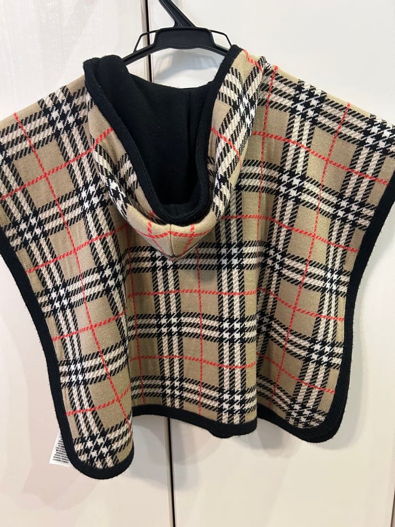 バーバリーポンチョ・ケープ　sサイズ　クリーニング済