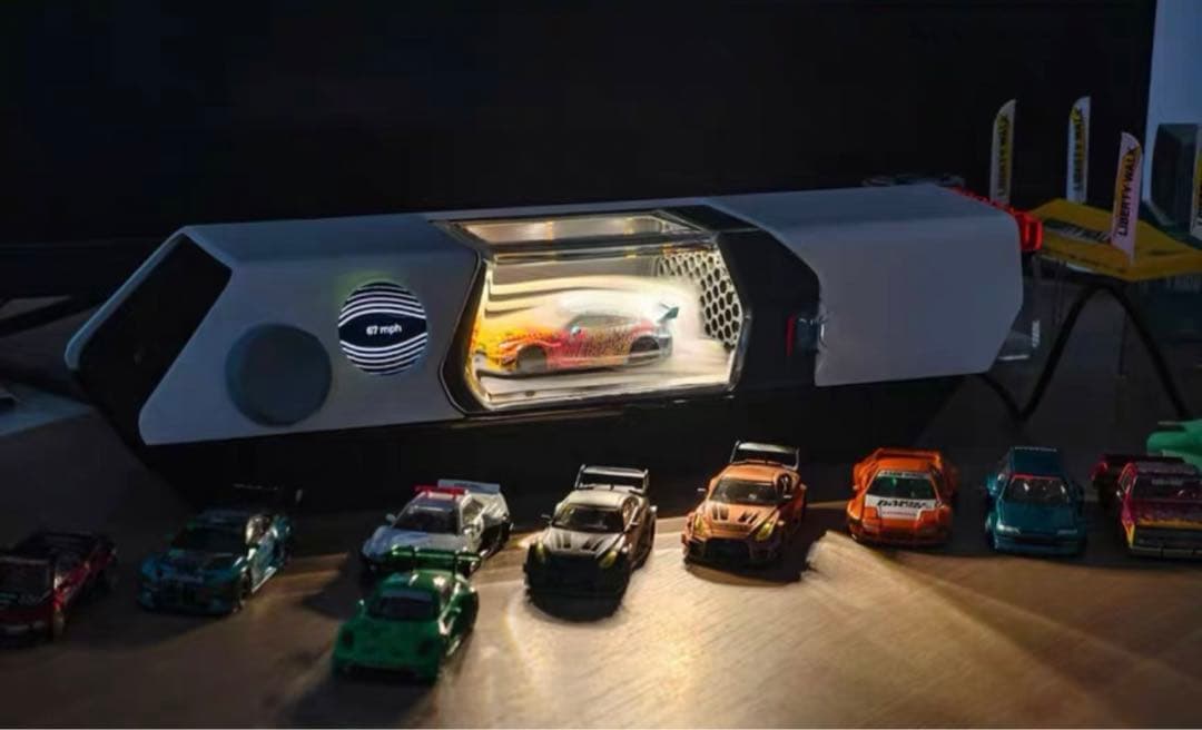 ミニカー ディスプレイケース 1/64 風洞実験 空気力学