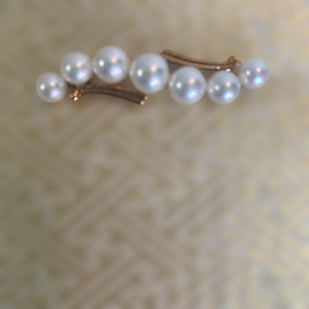 ミキモト　佐賀錦　ゴールドクラッチバッグ