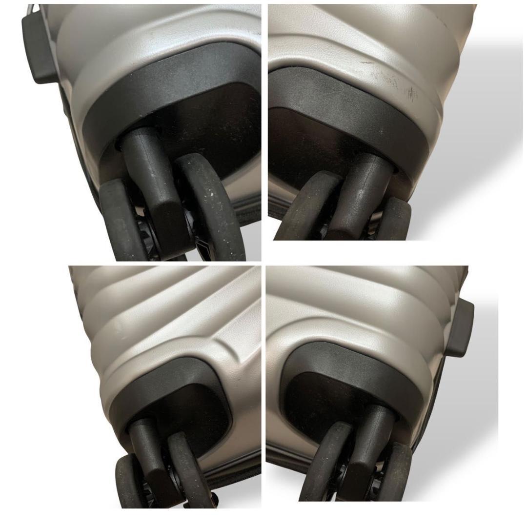 美品 ノースフェイス スーツケース TSAロック 24インチ 約65L シルバー