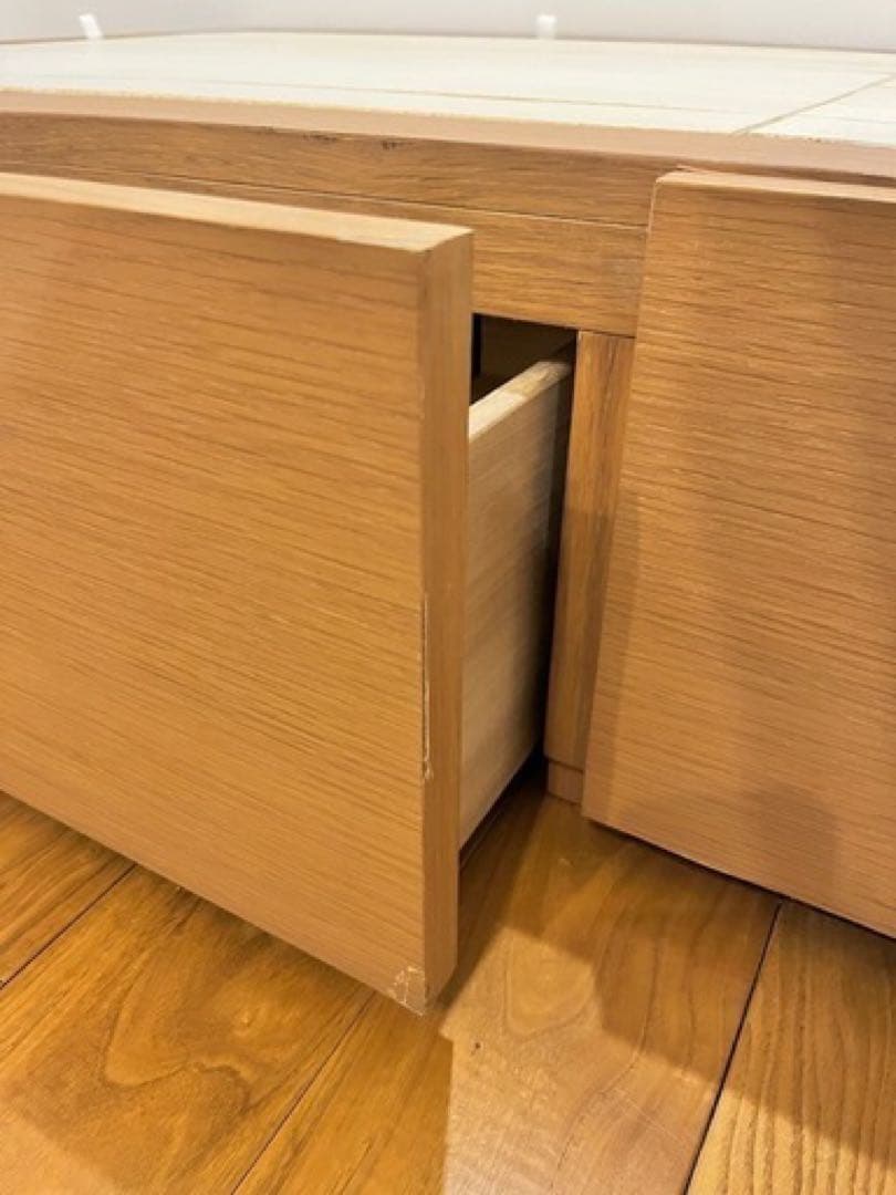 無印良品　収納ベッド　シングル　オーク材　廃盤商品