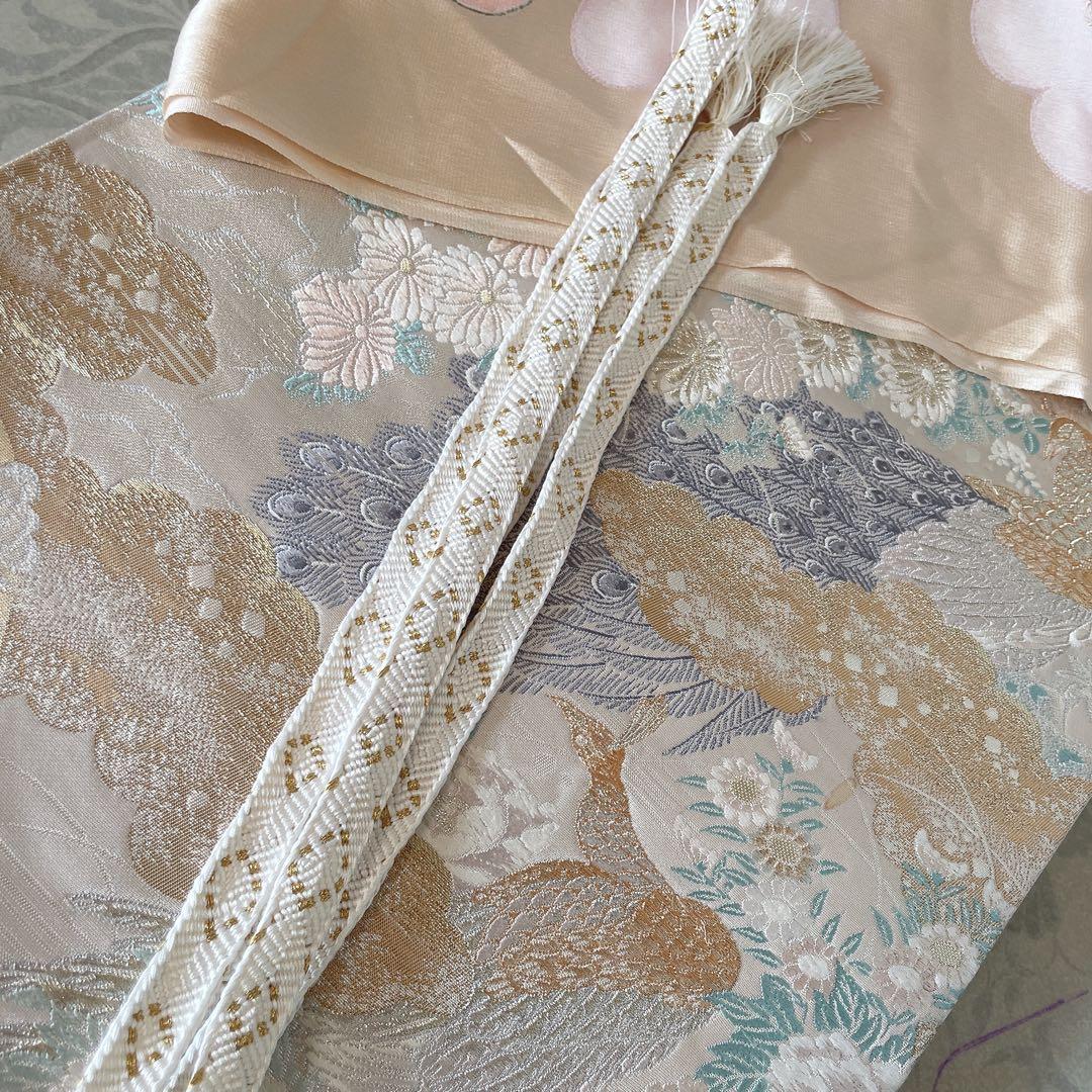 訪問着　フルセット　茶屋辻　友禅　せせらぎ　躾糸付き　着物　Q5