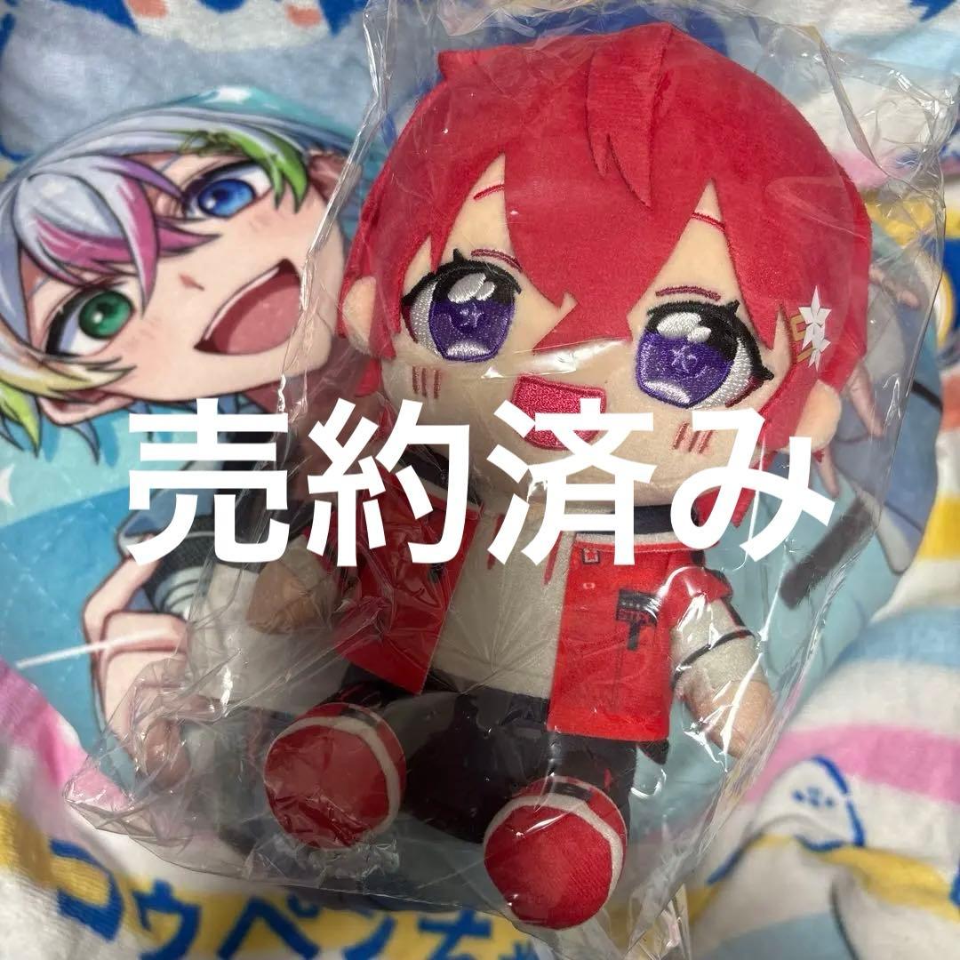 すたぽら　4周年記念　ぬいぐるみ　coe.くん+ダイカットクッション　れるくん